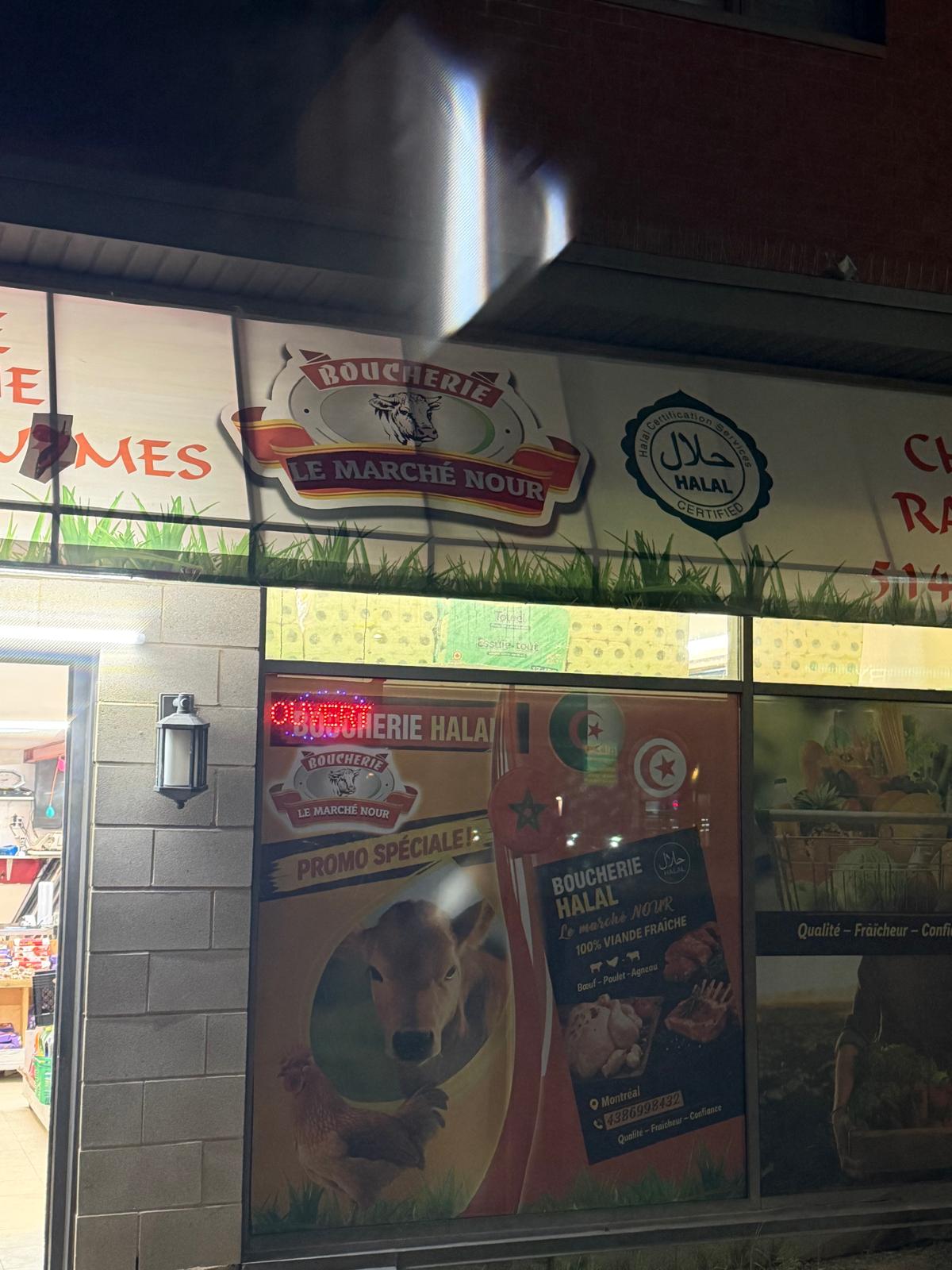 Devanture du Marché Nour